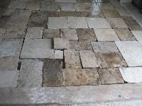 ANTIQUE DALLE DE BOURGOGNE AGE 1700 MATERIAUX ANCIENS,ANCIENT FLOORS FLOORING OLD FLAGSTONES AND LIMESTONES OF BOURGOGNE CUT TO 3 CM. GREAT STOCKS AVAILABLE IN WAREHOUSE FOR SALE.