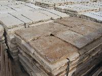 DALLES DE BOURGOGNE ANTIQUE RECLAIMED (LOT M2.230 DU 13° SIECLE),COUPES A' 5 CM. AVEC PATINE ORIGINAUX TRES BELLE ET TRES ANCIENNE,ANCIENT FLAGSTONES LIMESTONE FLOORS OF RECOVERY,(STOCKS sq.m. 230,AGE OF 1300)CUT TO 5 CM.  THICKNESS(STOCKS FOR SALE). 