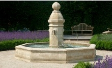 Antique Fountain in Burgundy limestone Antique Fountain in Burgundy limestone