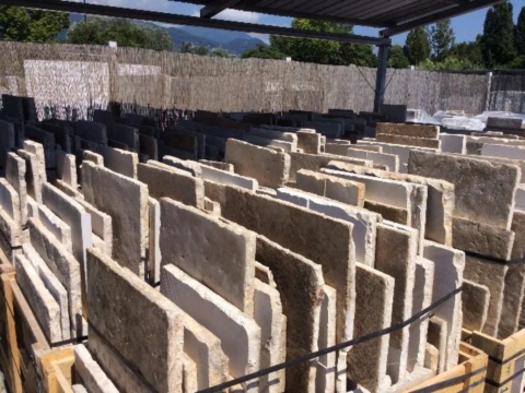 RECLAIMED FRENCH STONE FLOORING STOCK 3 CM THICKNESS